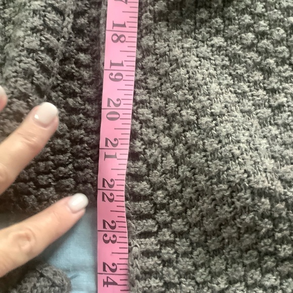 Brandy Melville Open Front Wool Blend Cardigan Sweater One Size Asymmetrical - Picture 6 of 9